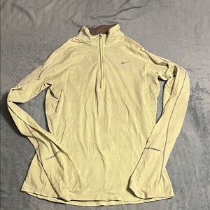 Nike Light Yellow Half-Zip Pullover